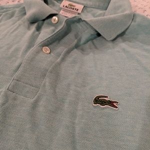 Lacoste large blue/ turquoise color polo